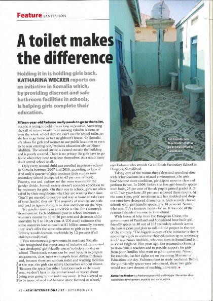 A toilet makes the difference